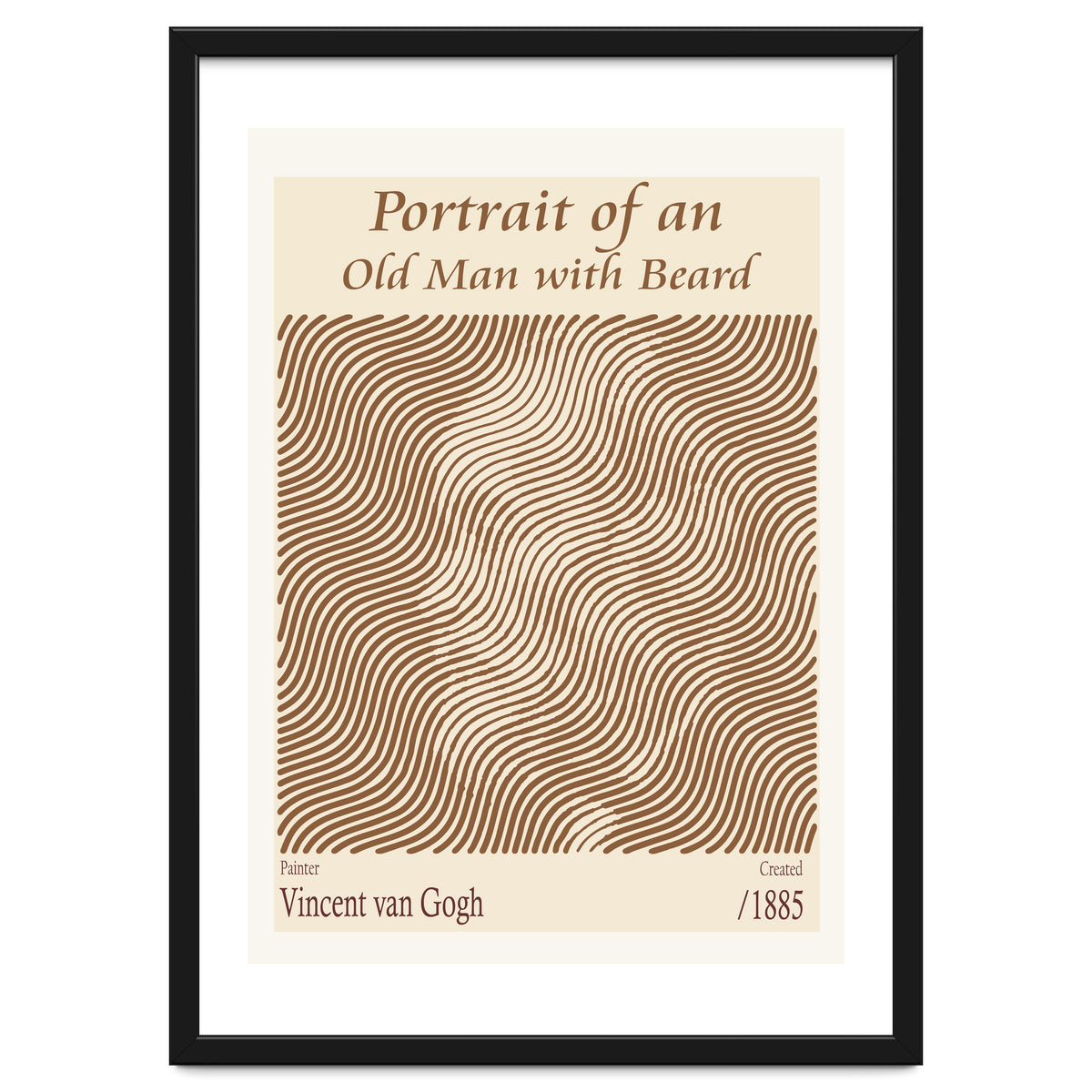 Portrait Of An Old Man With Beard – Vincent Van Gogh (1885)