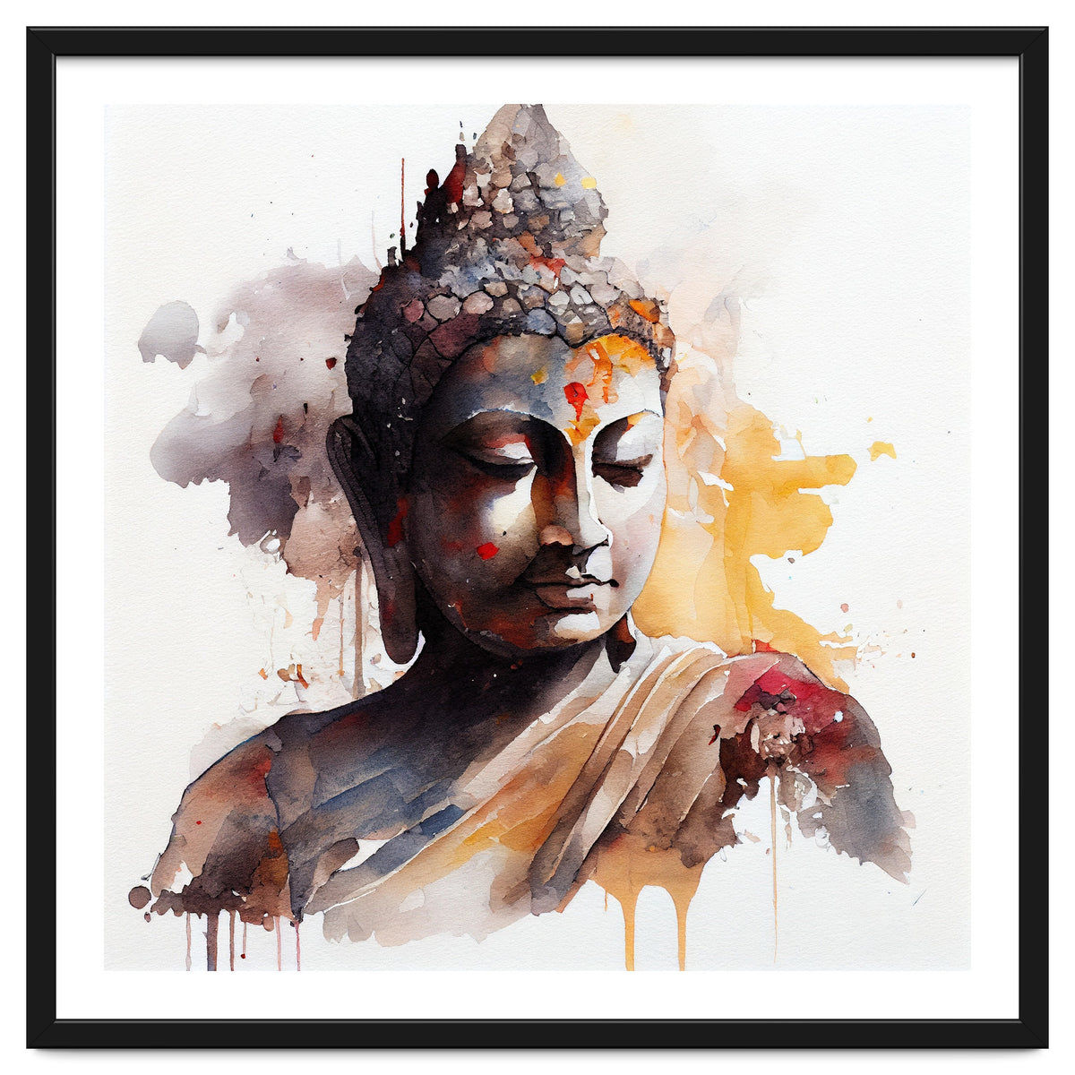 Watercolor Buddha #3