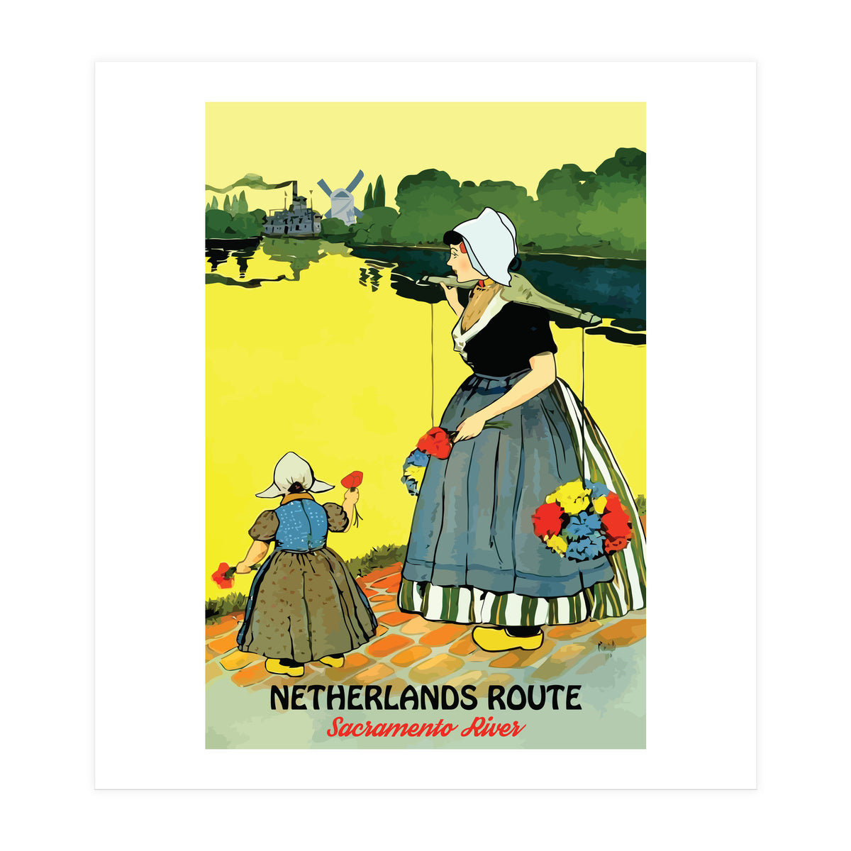 Netherlands, Sacramento River (Print Only)