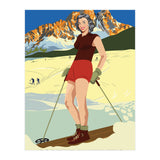 Ski Girl at Cortina D'Ampezzo, Italy (Print Only) thumbnail