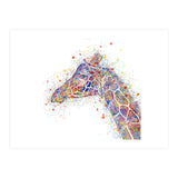 giraffe watercolor lines (Print Only) thumbnail