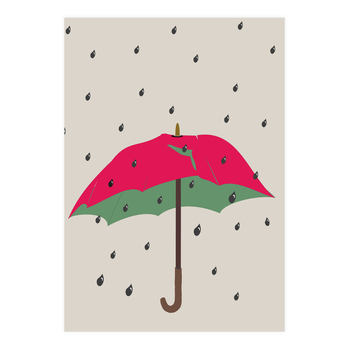 Watermelon Umbrella (Print Only)