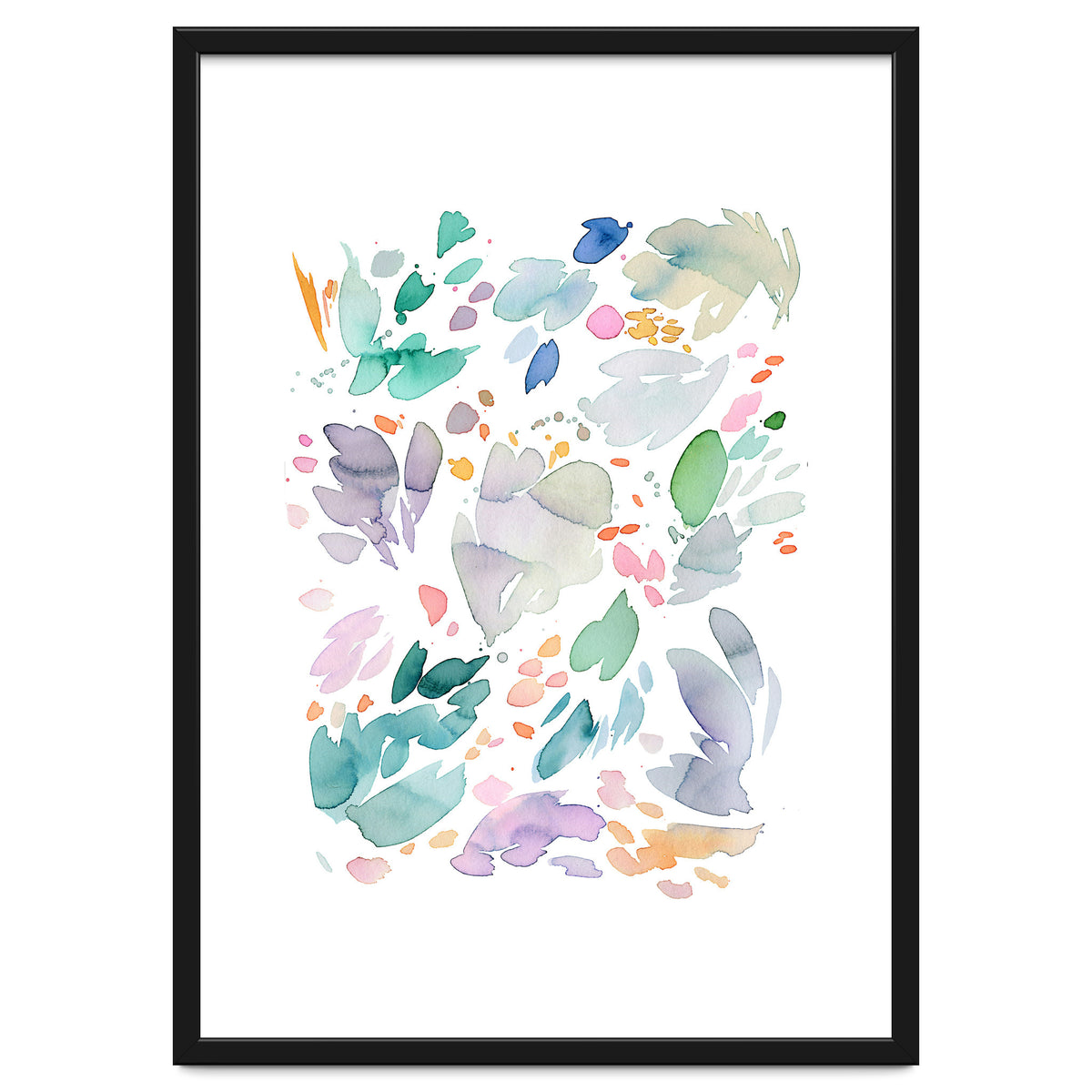 Abstract Watercolor Summer Flowers II