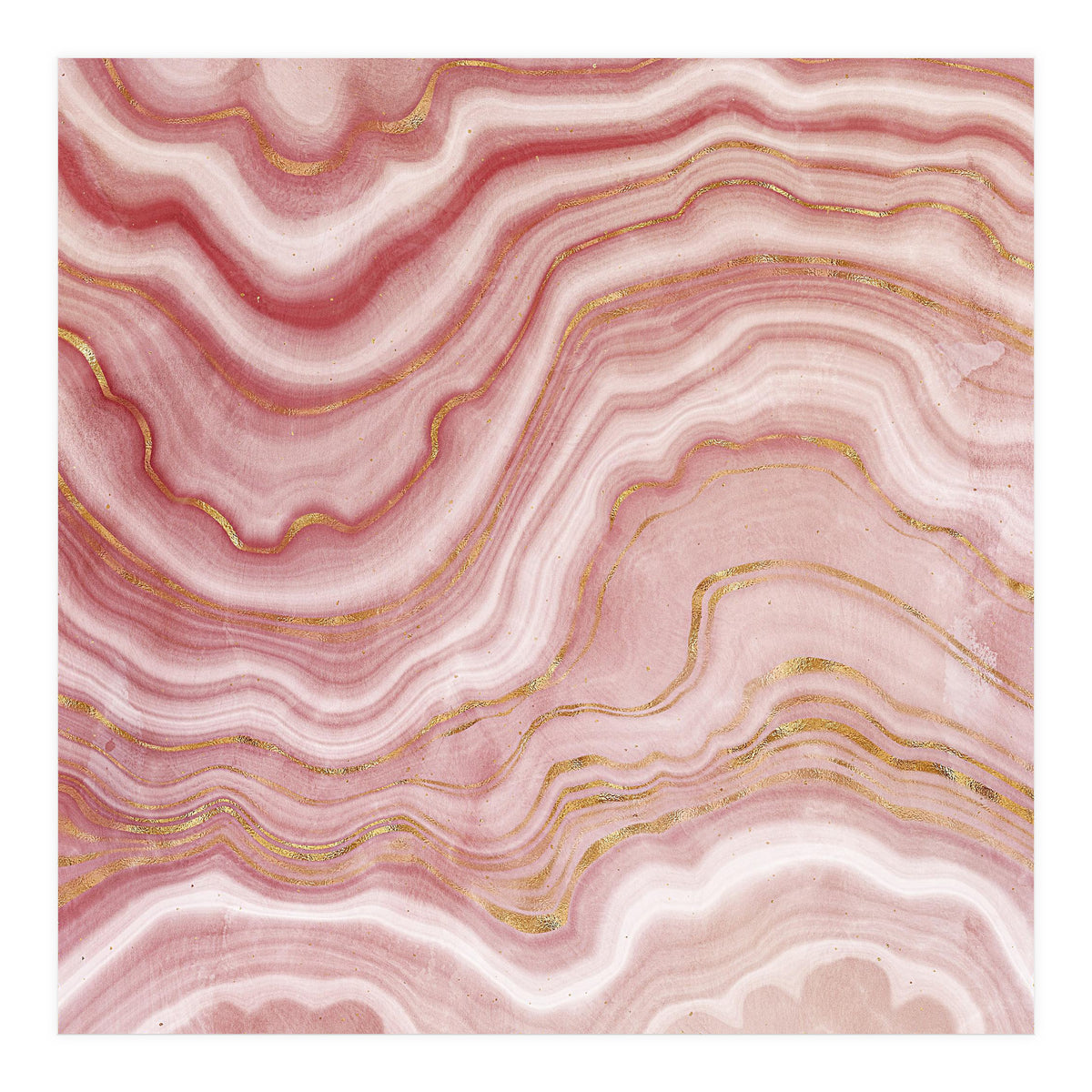 Pink Agate Texture 09  (Print Only)