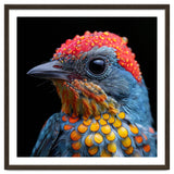 Close Up Of Colorful Bird With Water Droplets thumbnail