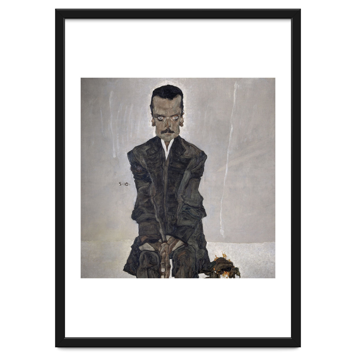 'Portrait of the Publisher Eduard Kosmack', 1910, Oil on canvas. EGON SCHIELE.