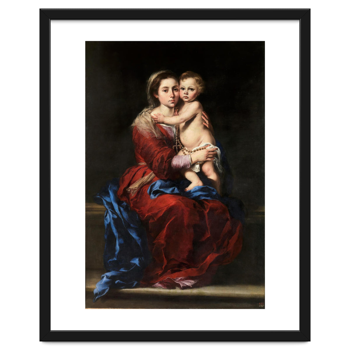 Bartolomé Esteban Murillo / 'Our Lady of the Rosary', 1650-1655, Spanish School, Oil on canvas.