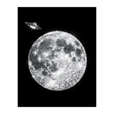Diamond moon and UFO (Print Only) thumbnail