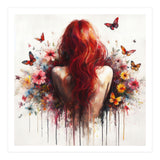 Crimson Butterfly Back Bloom (Print Only) thumbnail