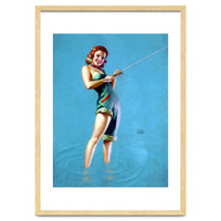 Pinup Fishing Girl