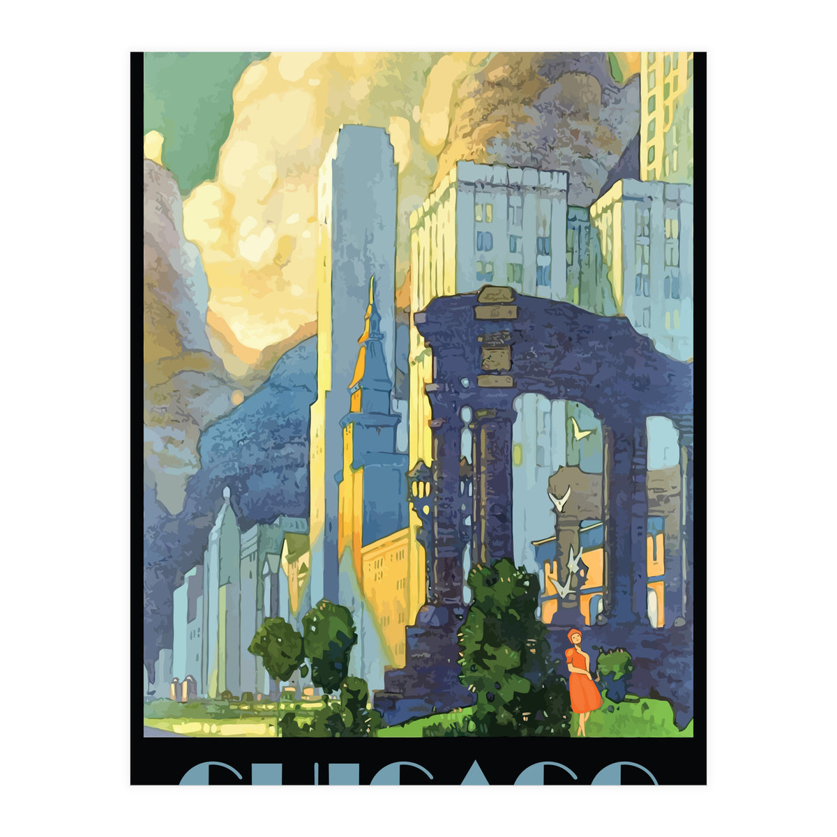 Chicago City, Illinois (Print Only)