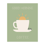 GOOD MORNING COFFEE with birds (Print Only) thumbnail