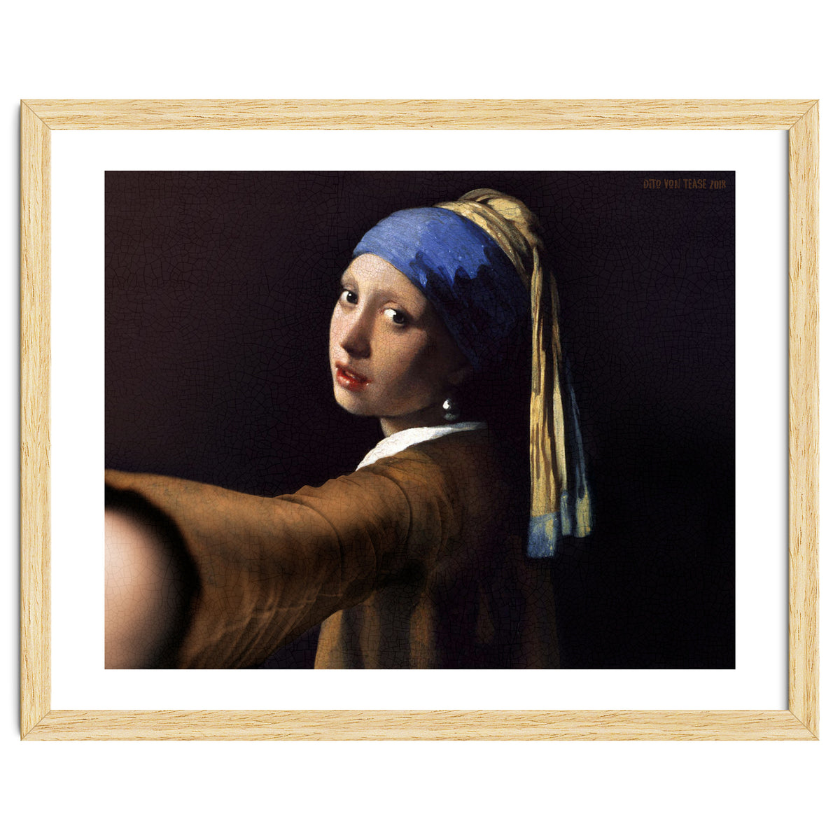 Girl With A Pearl Earring - Vermeer - Selfie