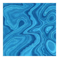 Blue Agate Texture 07 (Print Only)