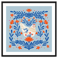 Blooming Chicken Blue And Orange