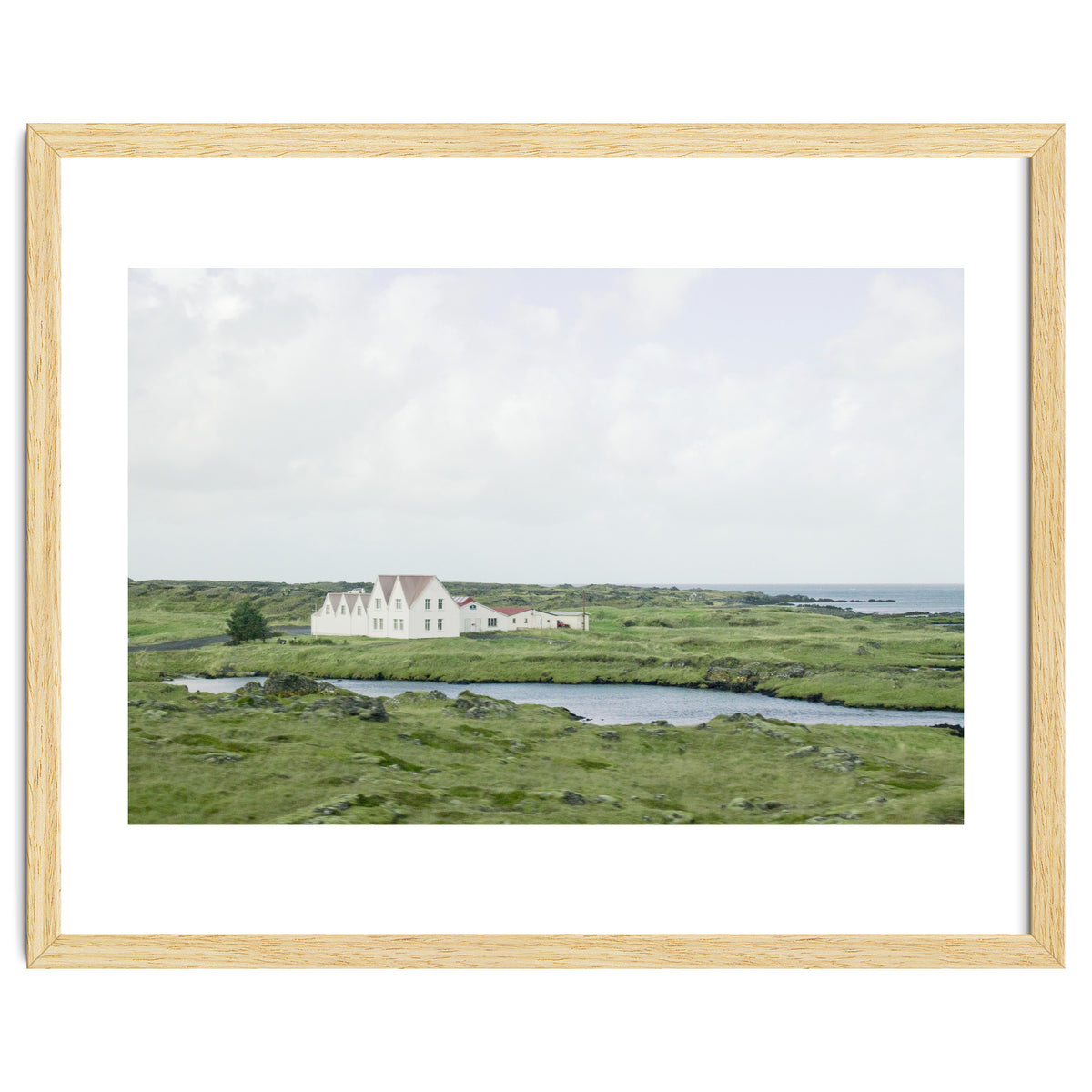 House in the green field - Iceland