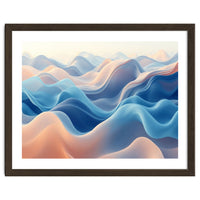 Ethereal Fluid Waves Abstract Art