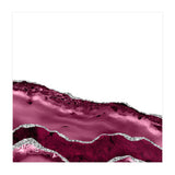 Burgundy & Silver Agate Texture 10 (Print Only) thumbnail