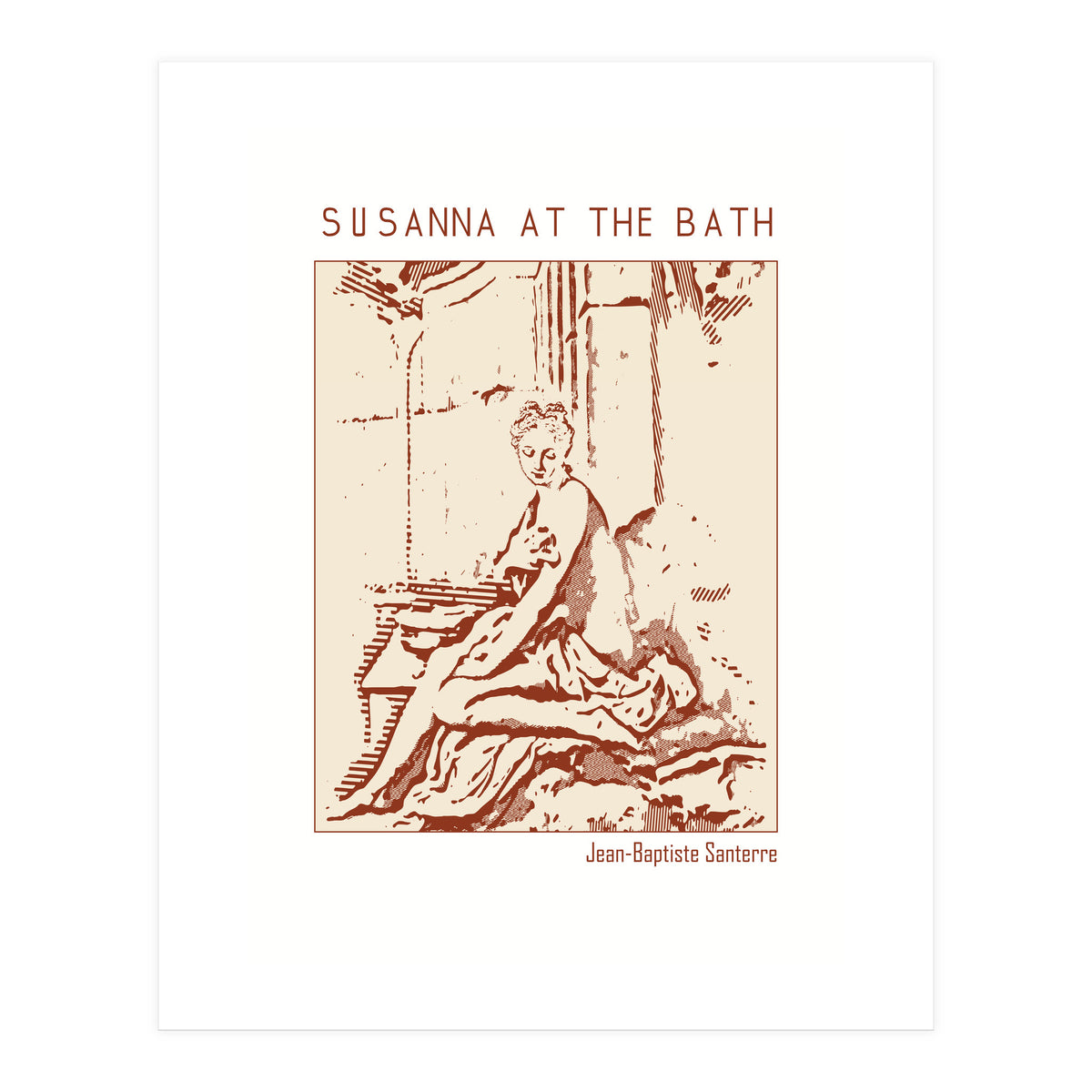Susanna At The Bath – Jean Baptiste Santerre (Print Only)