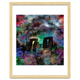 Stone Henge Vibrant Psychedelic Colors thumbnail