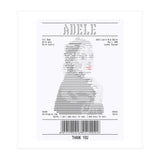 Receipt Art Adele (Print Only) thumbnail