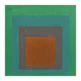 JOSEF ALBERS - HOMAGE TO THE SQUARE GREY BROWN GREEN (Print Only) thumbnail