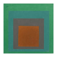 JOSEF ALBERS - HOMAGE TO THE SQUARE GREY BROWN GREEN (Print Only)