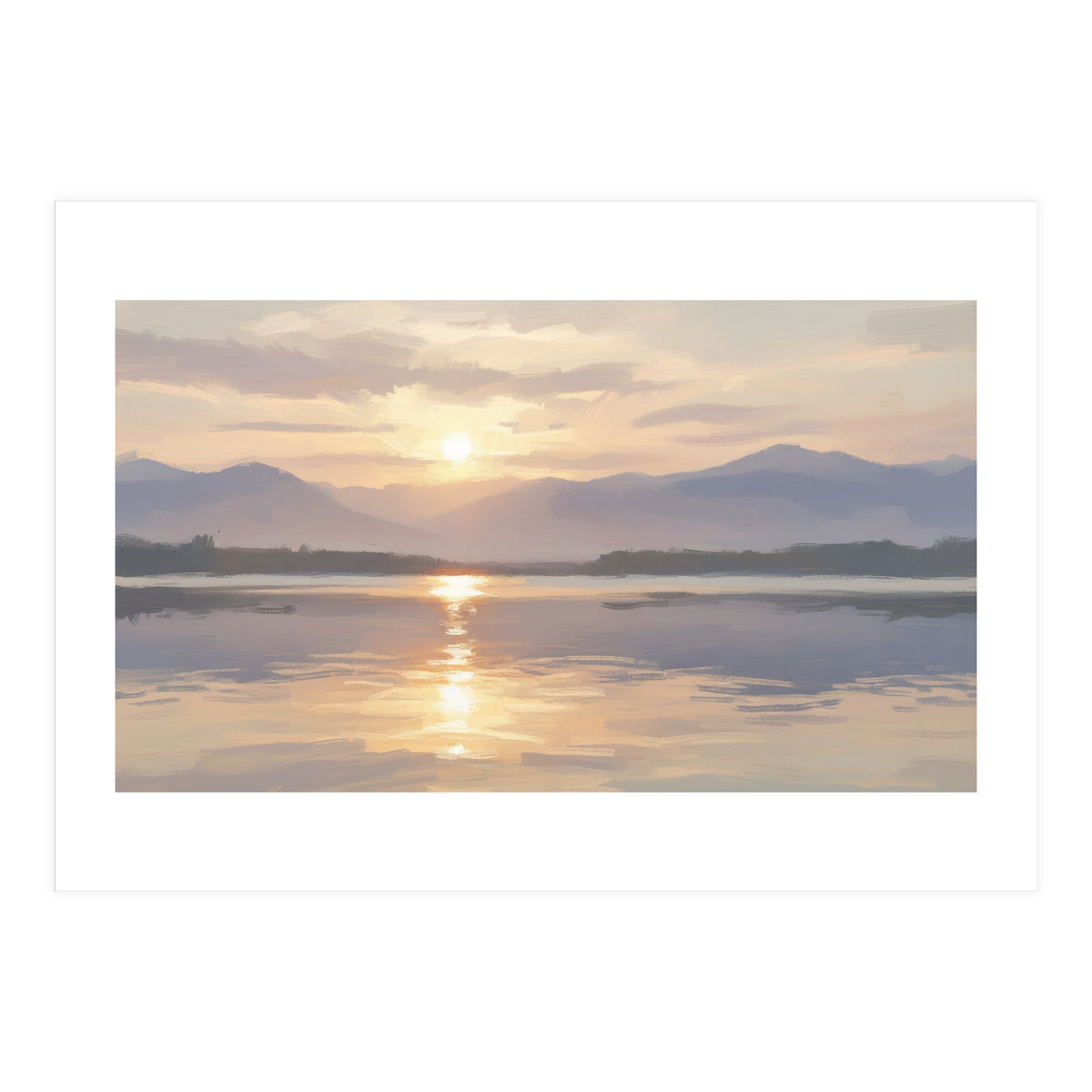 Golden Horizon at Dusk (Print Only)