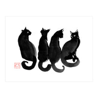 4 Black Cats (Print Only)