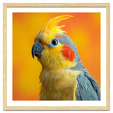 Close Up Cockatiel Parrot With Yellow Crest thumbnail