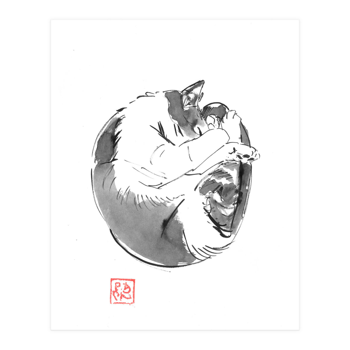 Round Cat (Print Only)