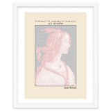 Portrait of Simonetta Vespucci as Nymph – Sandro Botticelli (ascii art) thumbnail