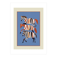 Striped Running Horses (Print Only)