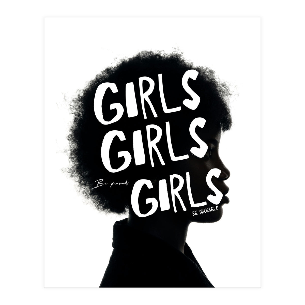 Girls Girls Girl Feminist women Empowerment  (Print Only)