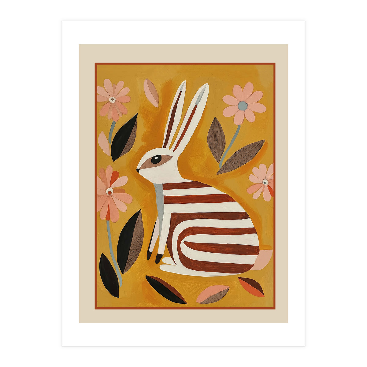 Striped Hare (Print Only)