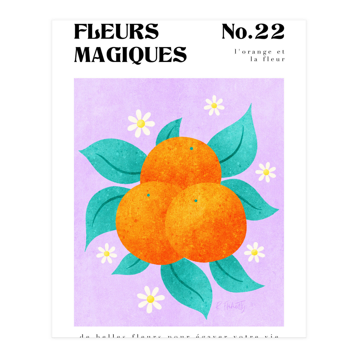 Magical Flowers No.22 Orange Bossom (Print Only)