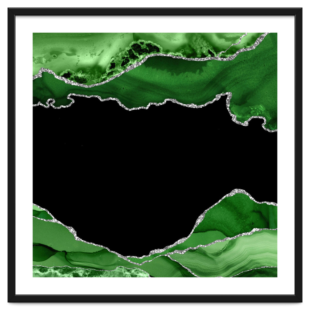 Green & Silver Agate Texture 04