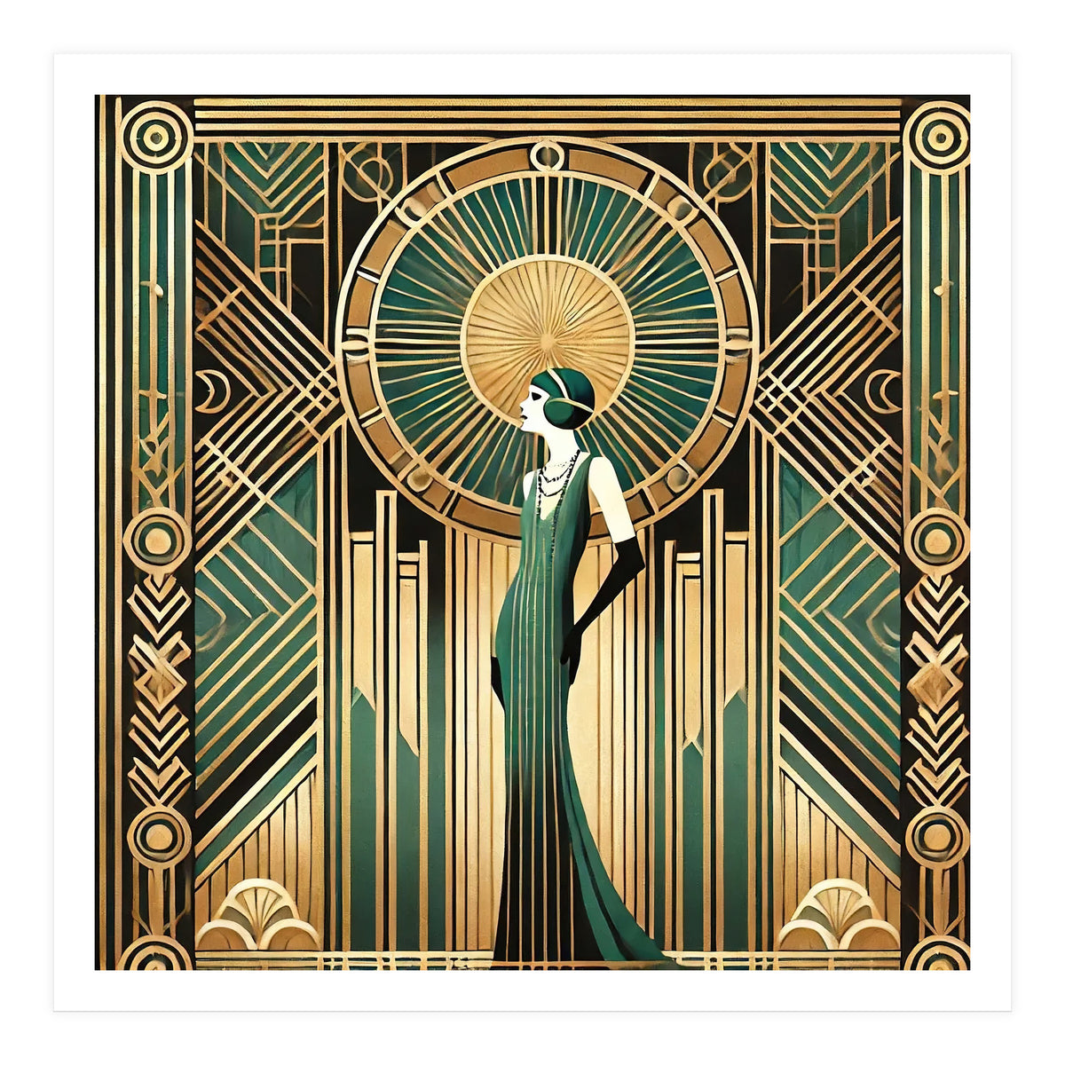 Opulent Elegance A Tribute To Art Deco (Print Only)