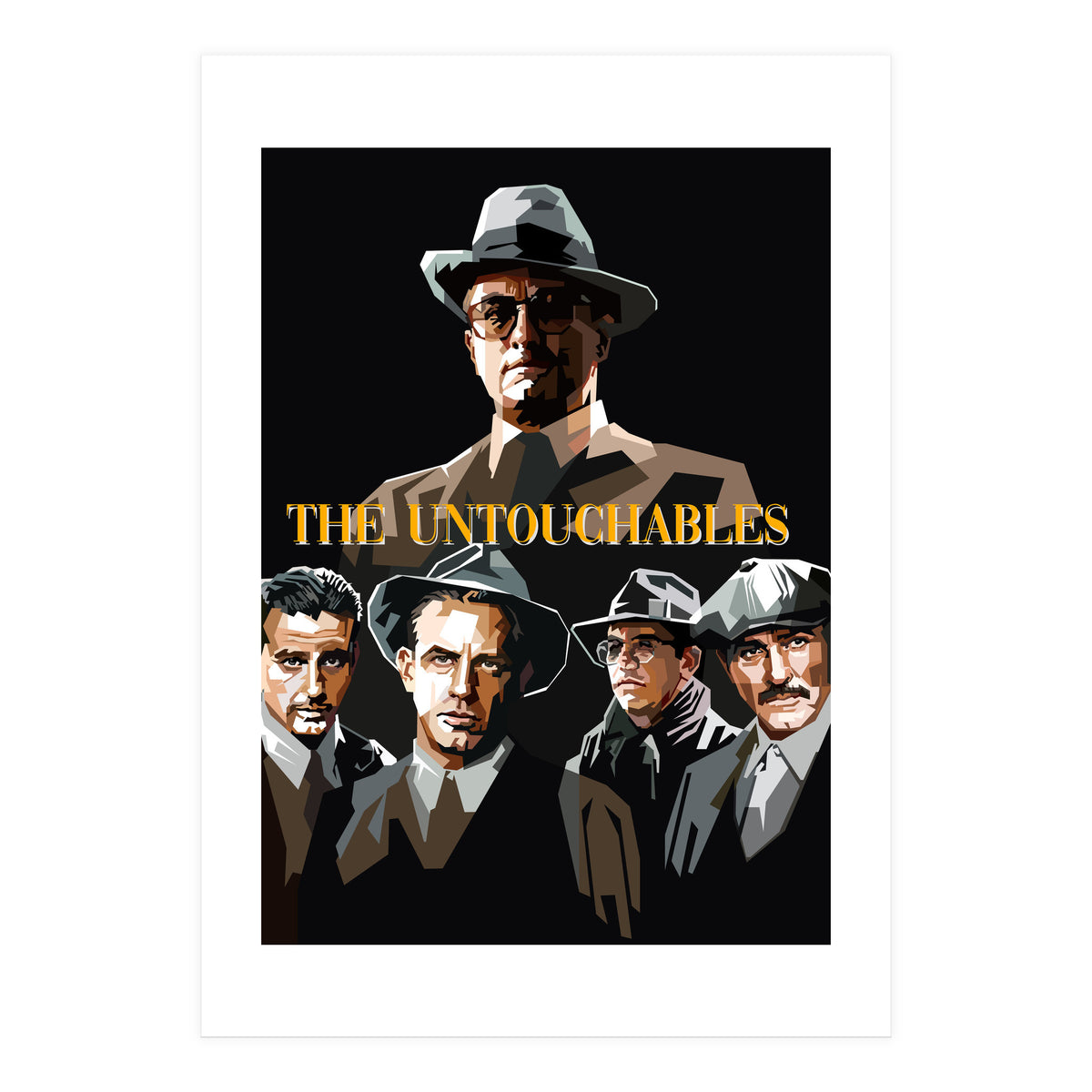 The Untouchables Movies Retro Illustration Trending Now (Print Only)