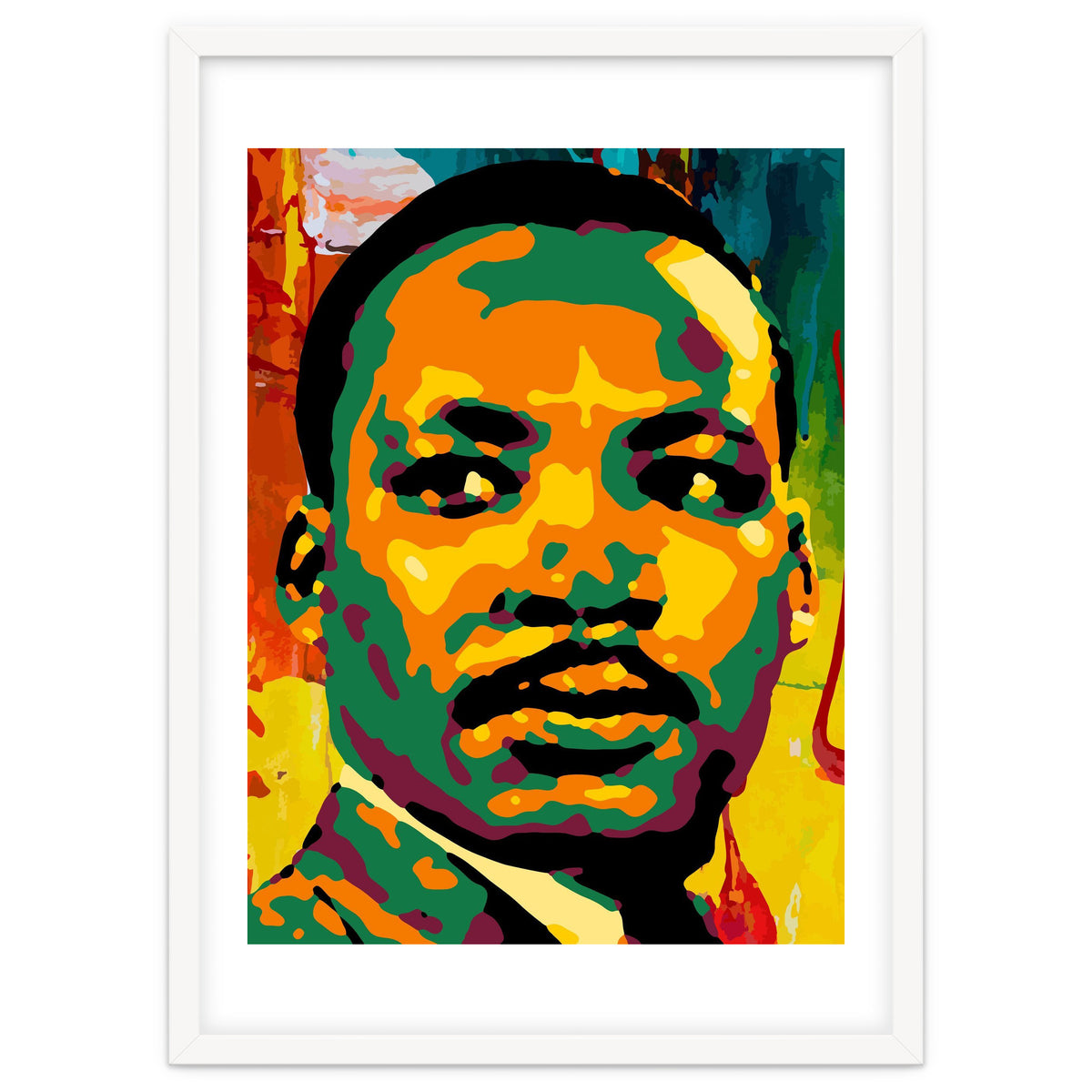 Martin Luther King Jr Abstract Art