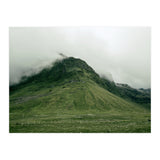 Green mountain covered in clouds - Iceland (Print Only) thumbnail