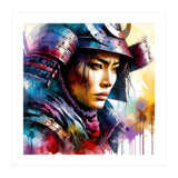 Samurai Asian Warrior Woman Portrait (Print Only) thumbnail