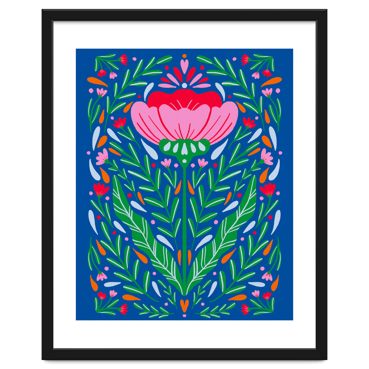 Bold Symmetrical Floral