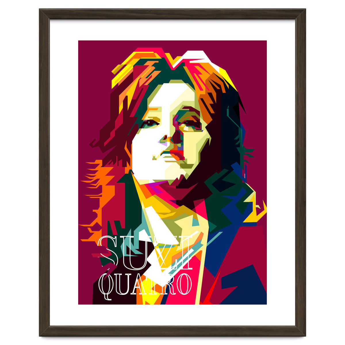 Suzi Quatro Blues Singer Pop Art WPAP