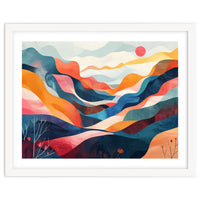 Abstract Mountain Landscape Art