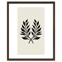 Minimalist Laurel Wreath: Botanical Line Art