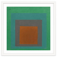 JOSEF ALBERS - HOMAGE TO THE SQUARE GREY BROWN GREEN