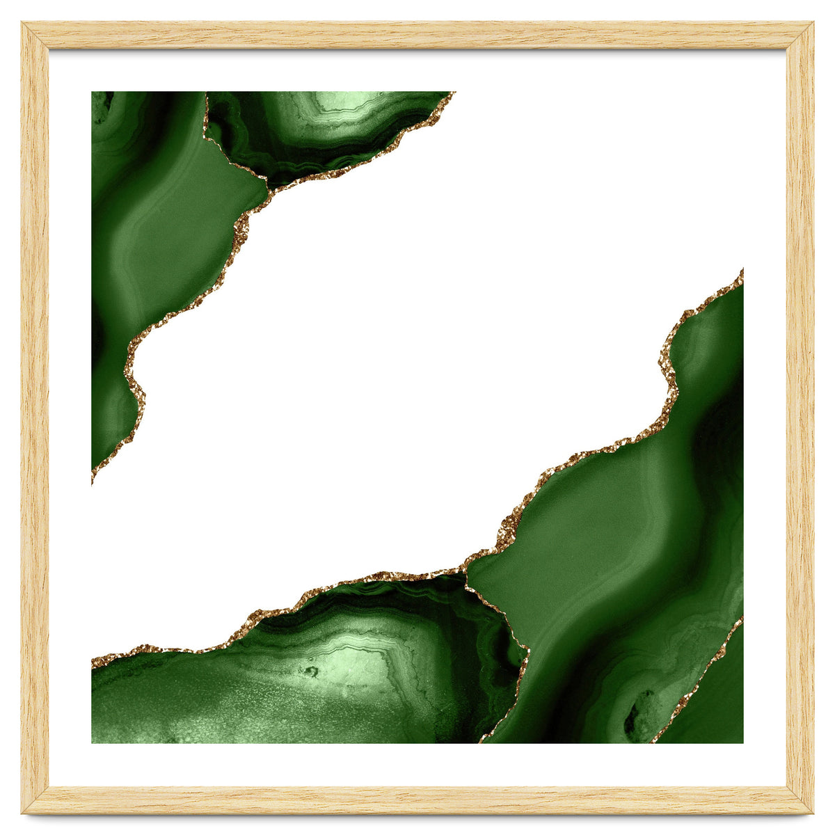 Green & Gold Agate Texture 22