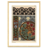 Cyclamen persicum motif in patterns for lace, wallpaper and fabric. thumbnail