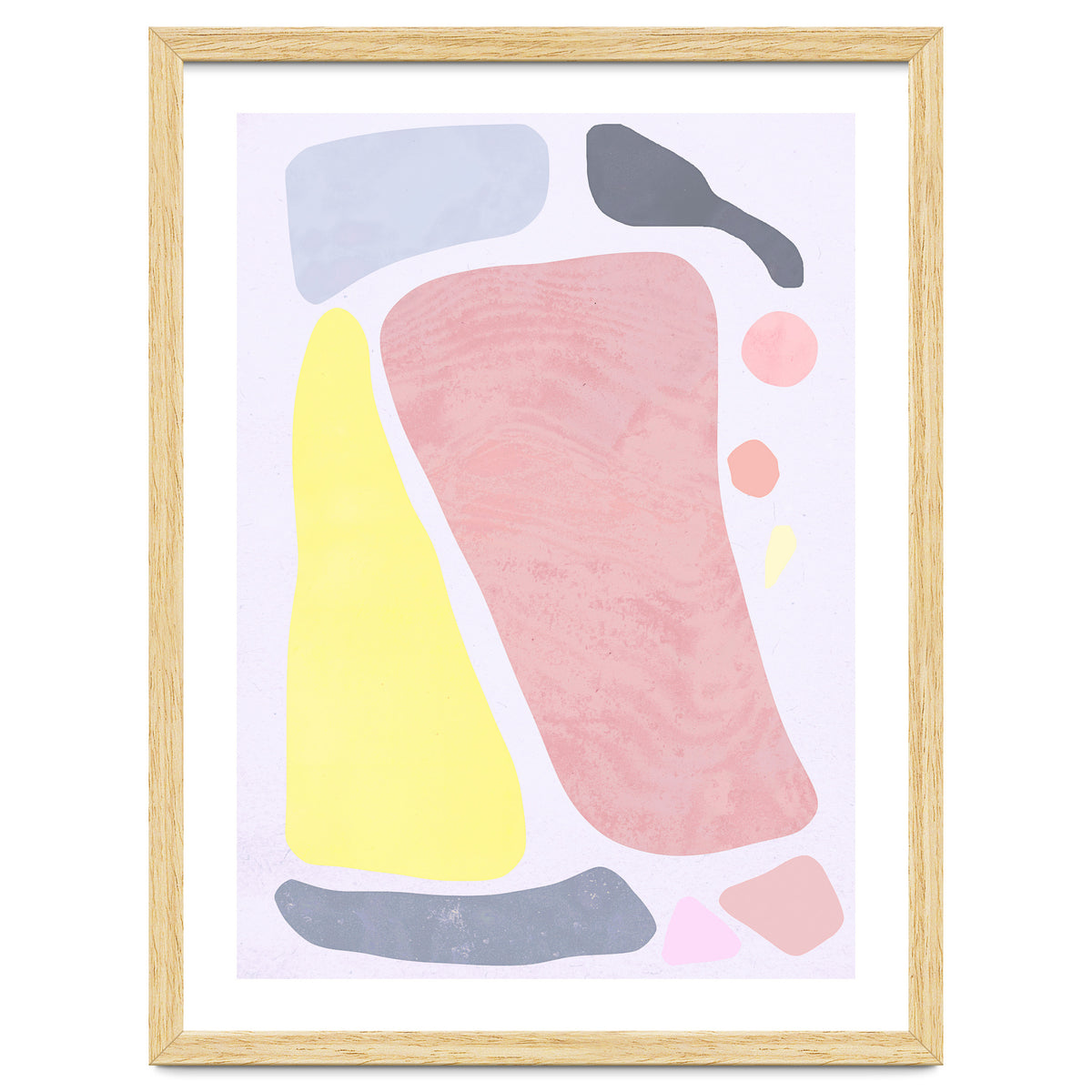 Organic Rustic Abstract Shapes Pastel II